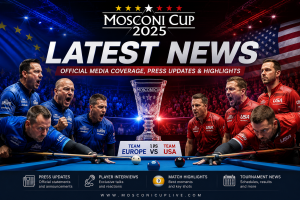 Mosconi Cup 2025 Latest News official media coverage featuring Team Europe vs Team USA